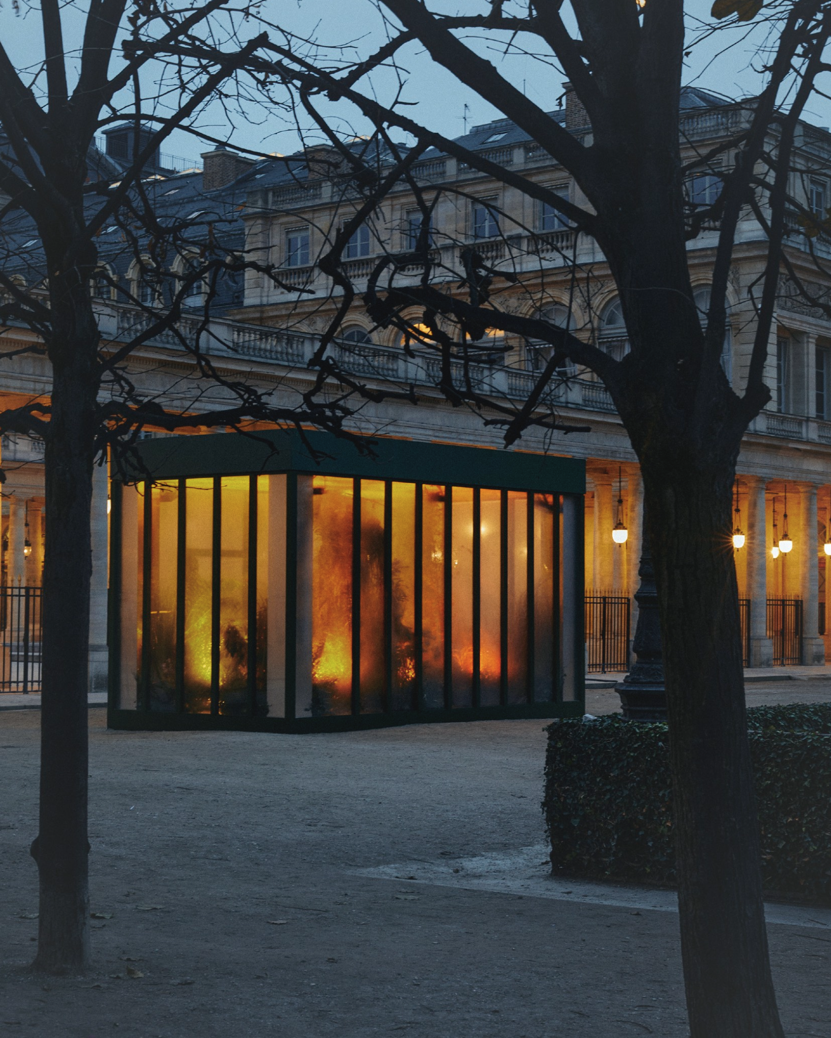 La serre dans le jardin du Palais-Royal